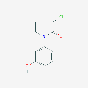 molecular formula C10H12ClNO2 B2970187 2-Chloro-N-ethyl-N-(3-hydroxyphenyl)acetamide CAS No. 1378993-40-8