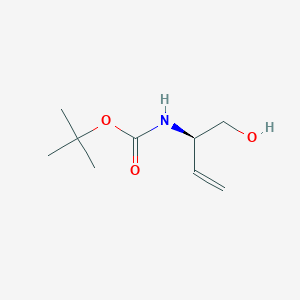 molecular formula C9H17NO3 B2970193 (R)-叔丁基(1-羟基丁-3-烯-2-基)氨基甲酸酯 CAS No. 89985-86-4