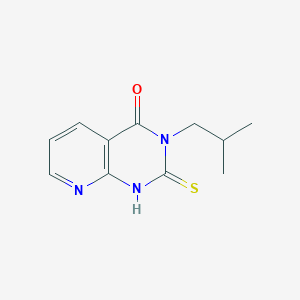 molecular formula C11H13N3OS B2970207 3-isobutyl-2-mercaptopyrido[2,3-d]pyrimidin-4(3H)-one CAS No. 929975-07-5