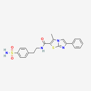 3-methyl-6-phenyl-N-(4-sulfamoylphenethyl)imidazo[2,1-b]thiazole-2-carboxamide