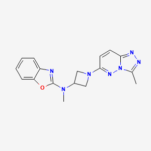 N-methyl-N-(1-{3-methyl-[1,2,4]triazolo[4,3-b]pyridazin-6-yl}azetidin-3-yl)-1,3-benzoxazol-2-amine