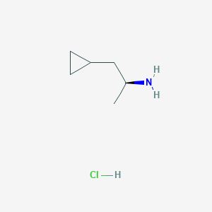 molecular formula C6H14ClN B2970233 (2S)-1-Cyclopropylpropan-2-amine;hydrochloride CAS No. 2171163-74-7