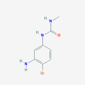 molecular formula C8H10BrN3O B2970246 1-(3-氨基-4-溴苯基)-3-甲基脲 CAS No. 1556188-40-9