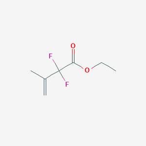 molecular formula C7H10F2O2 B2970262 2,2-Difluoro-3-methyl-but-3-enoic acid ethyl ester CAS No. 1936641-34-7