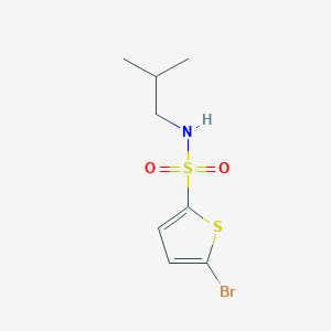 molecular formula C8H12BrNO2S2 B297029 5-bromo-N-(2-methylpropyl)thiophene-2-sulfonamide 