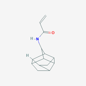 molecular formula C14H17NO B2970291 N-{pentacyclo[6.3.0.0^{2,6}.0^{3,10}.0^{5,9}]undecan-4-yl}prop-2-enamide CAS No. 2094818-13-8