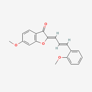 molecular formula C19H16O4 B2970297 (Z)-6-methoxy-2-((E)-3-(2-methoxyphenyl)allylidene)benzofuran-3(2H)-one CAS No. 620546-92-1