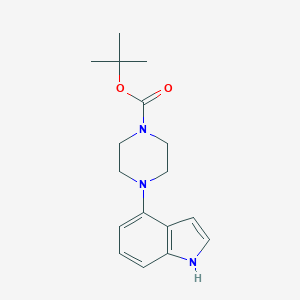 molecular formula C17H23N3O2 B029703 叔丁基 4-(1H-吲哚-4-基)哌嗪-1-羧酸酯 CAS No. 252978-89-5