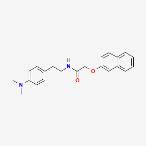 molecular formula C22H24N2O2 B2970343 N-(4-(二甲氨基)苯乙基)-2-(萘-2-氧基)乙酰胺 CAS No. 952966-44-8