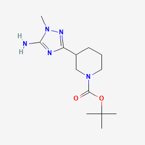 tert-Butyl 3-(5-amino-1-methyl-1H-1,2,4-triazol-3-yl)piperidine-1-carboxylate