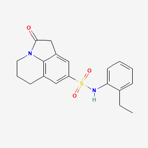 N-(2-ethylphenyl)-2-oxo-1,2,5,6-tetrahydro-4H-pyrrolo[3,2,1-ij]quinoline-8-sulfonamide