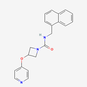 N-(Naphthalen-1-ylmethyl)-3-pyridin-4-yloxyazetidine-1-carboxamide