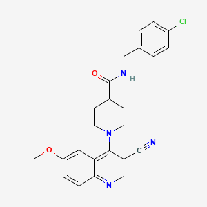 4-methyl-N-[4-(1-{[(3-methylbutyl)amino]carbonyl}cyclohexyl)phenyl]benzamide