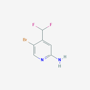5-Bromo-4-(difluoromethyl)pyridin-2-amine