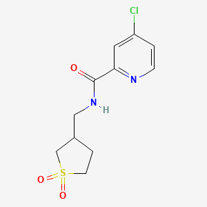 4-chloro-N-((1,1-dioxidotetrahydrothiophen-3-yl)methyl)picolinamide