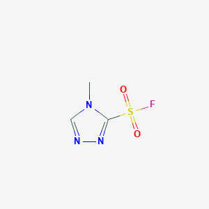 molecular formula C3H4FN3O2S B2970408 4-甲基-4H-1,2,4-三唑-3-磺酰氟 CAS No. 1909316-19-3