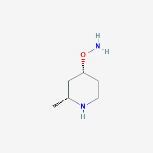 molecular formula C6H14N2O B2970412 O-[(2R,4R)-2-methylpiperidin-4-yl]hydroxylamine CAS No. 152491-34-4