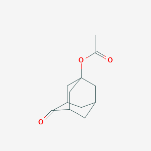 molecular formula C12H16O3 B2970426 4-Oxo-1-adamantyl acetate CAS No. 63382-10-5