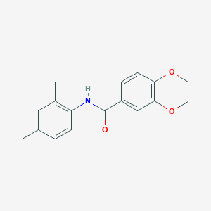 molecular formula C17H17NO3 B2970434 N-(2,4-二甲基苯基)-2,3-二氢-1,4-苯并二噁英-6-甲酰胺 CAS No. 328949-03-7