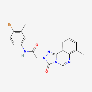 molecular formula C19H16BrN5O2 B2970455 N-(4-溴-3-甲基苯基)-2-(7-甲基-3-氧代-[1,2,4]三唑并[4,3-c]喹唑啉-2(3H)-基)乙酰胺 CAS No. 1207003-06-2