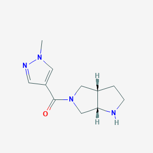 ((3AS,6aS)-hexahydropyrrolo[3,4-b]pyrrol-5(1H)-yl)(1-methyl-1H-pyrazol-4-yl)methanone