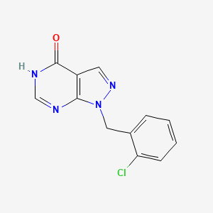 molecular formula C12H9ClN4O B2970544 1-(2-chlorobenzyl)-1H-pyrazolo[3,4-d]pyrimidin-4-ol CAS No. 903868-98-4
