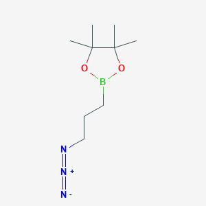 molecular formula C9H18BN3O2 B2970553 2-(3-叠氮丙基)-4,4,5,5-四甲基-1,3,2-二氧杂硼环丁烷 CAS No. 144266-69-3