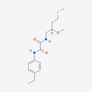 molecular formula C16H24N2O3S B2970557 N'-(4-Ethylphenyl)-N-(2-methoxy-4-methylsulfanylbutyl)oxamide CAS No. 2320923-96-2