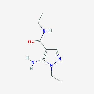 molecular formula C8H14N4O B2970563 5-Amino-N,1-diethyl-1H-pyrazole-4-carboxamide CAS No. 1894098-65-7