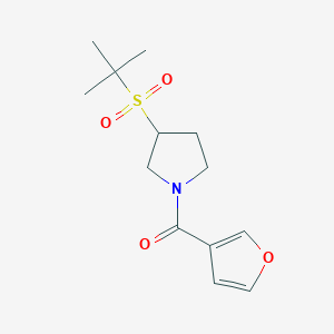 (3-(Tert-butylsulfonyl)pyrrolidin-1-yl)(furan-3-yl)methanone