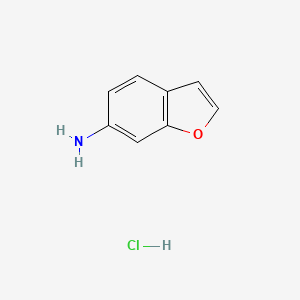 molecular formula C8H8ClNO B2970583 1-Benzofuran-6-amine hydrochloride CAS No. 860691-97-0