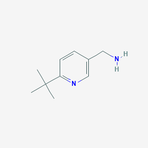 molecular formula C10H16N2 B2970589 (6-叔丁基吡啶-3-基)甲胺 CAS No. 124800-33-5