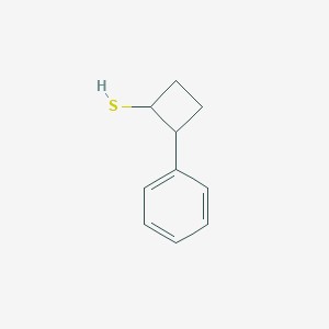 molecular formula C10H12S B2970609 2-苯基环丁烷-1-硫醇 CAS No. 2503205-79-4