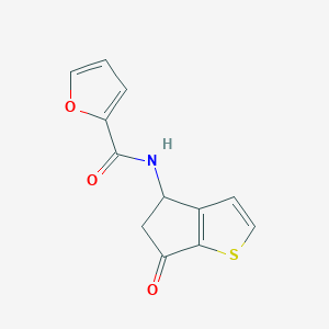 N-(6-oxo-5,6-dihydro-4H-cyclopenta[b]thiophen-4-yl)-2-furamide
