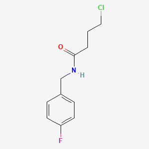 molecular formula C11H13ClFNO B2970640 4-Chloro-N-(4-fluorobenzyl)butanamide CAS No. 541538-83-4