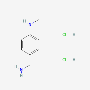 molecular formula C8H14Cl2N2 B2970647 4-Methylaminobenzylamine dihydrochloride CAS No. 25027-72-9
