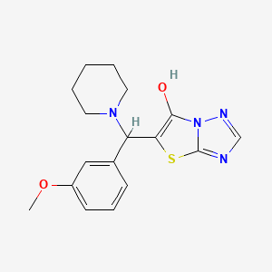 molecular formula C17H20N4O2S B2970650 5-((3-Methoxyphenyl)(piperidin-1-yl)methyl)thiazolo[3,2-b][1,2,4]triazol-6-ol CAS No. 868220-32-0