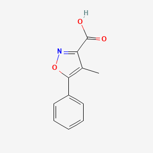 molecular formula C11H9NO3 B2970655 4-Methyl-5-phenylisoxazole-3-carboxylic acid CAS No. 668971-10-6