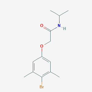 molecular formula C13H18BrNO2 B297066 2-(4-bromo-3,5-dimethylphenoxy)-N-isopropylacetamide 