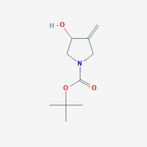 molecular formula C10H17NO3 B2970672 Tert-butyl 3-hydroxy-4-methylenepyrrolidine-1-carboxylate CAS No. 390381-86-9