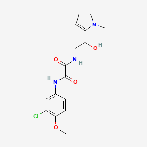 N1-(3-chloro-4-methoxyphenyl)-N2-(2-hydroxy-2-(1-methyl-1H-pyrrol-2-yl)ethyl)oxalamide