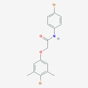 molecular formula C16H15Br2NO2 B297068 2-(4-bromo-3,5-dimethylphenoxy)-N-(4-bromophenyl)acetamide 