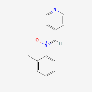 molecular formula C13H12N2O B2970725 N-(2-methylphenyl)-1-pyridin-4-ylmethanimine oxide CAS No. 1164461-59-9