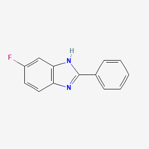 molecular formula C13H9FN2 B2970728 2-Phenyl-5-fluoro-1H-benzimidazole CAS No. 79529-98-9