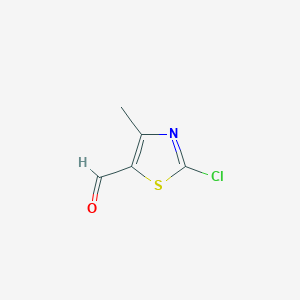 molecular formula C5H4ClNOS B2970740 2-chloro-4-methyl-5-Thiazolecarboxaldehyde CAS No. 289469-54-1