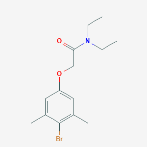 molecular formula C14H20BrNO2 B297076 2-(4-bromo-3,5-dimethylphenoxy)-N,N-diethylacetamide 