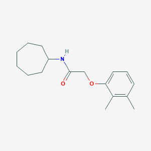 molecular formula C17H25NO2 B297077 N-cycloheptyl-2-(2,3-dimethylphenoxy)acetamide 