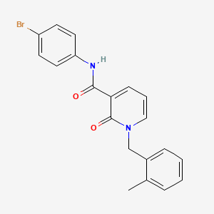 molecular formula C20H17BrN2O2 B2970780 N-(4-bromophenyl)-1-(2-methylbenzyl)-2-oxo-1,2-dihydropyridine-3-carboxamide CAS No. 946302-25-6