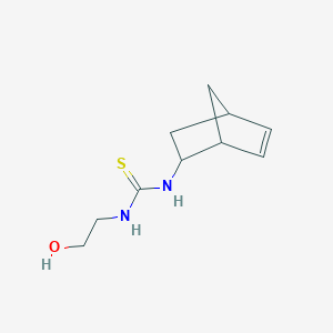 molecular formula C10H16N2OS B2970786 N-bicyclo[2.2.1]hept-5-en-2-yl-N'-(2-hydroxyethyl)thiourea CAS No. 282715-63-3