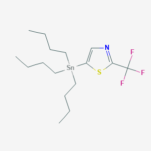 molecular formula C16H28F3NSSn B2970802 5-(Tributylstannyl)-2-(trifluoromethyl)thiazole CAS No. 1446443-13-5